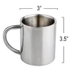 Factory wholesale 304 stainless steel thickened single-layer heat insulation cups with blank handles Application Scenario